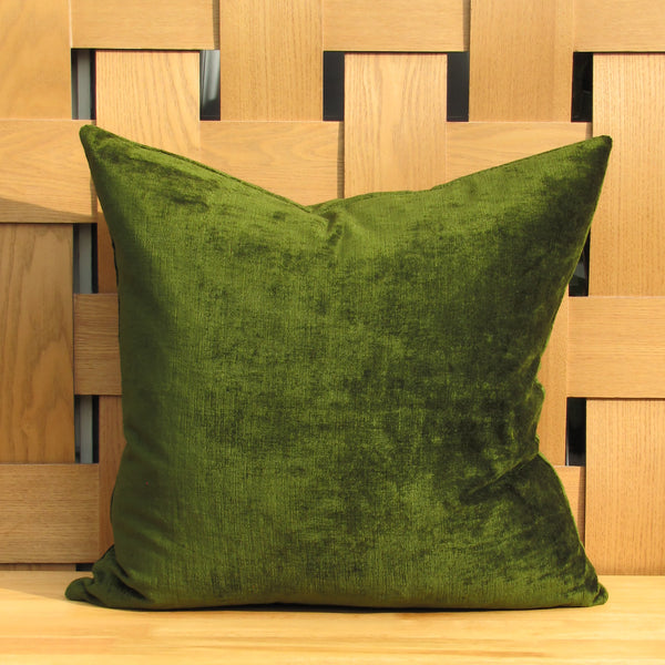 Made to order Bespoke Oxide Green luxury Italian velvet cushion cover