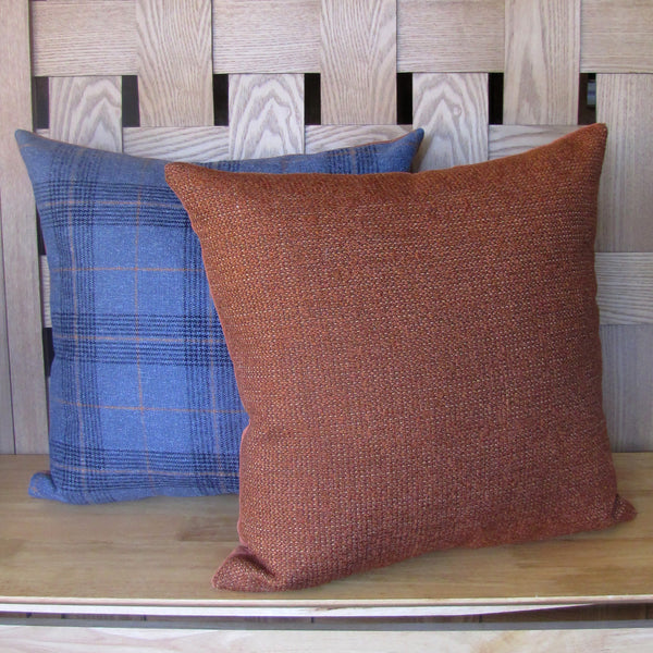 made to order Entwine Terracotta boucle cushion cover