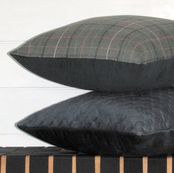 Alfriston check cushion cover
