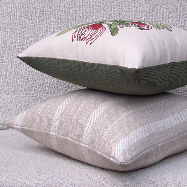 waratah linen cotton cushion cover