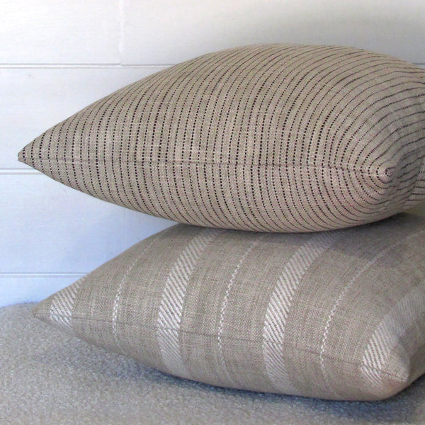 made to order Brixham Chai striped cushion cover