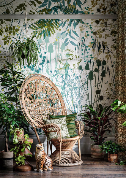 Wild Chervil Olive Fabric