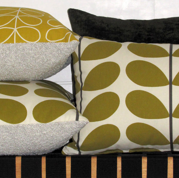 Orla Kiely Olive Stem cushion cover