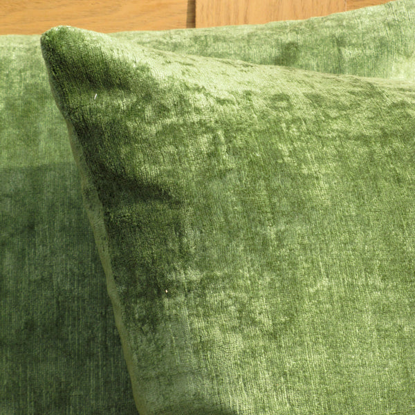 Bespoke Palm Green luxury Italian velvet cushion cover