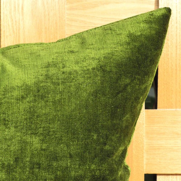Made to order Bespoke Oxide Green luxury Italian velvet cushion cover