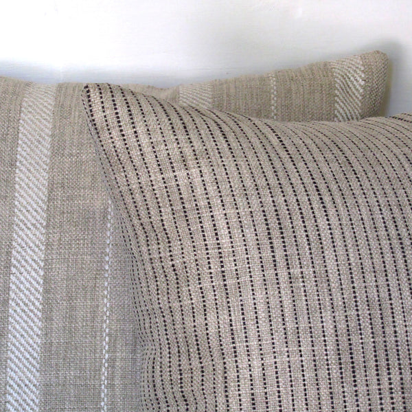Rathlin Onyx striped cushion cover