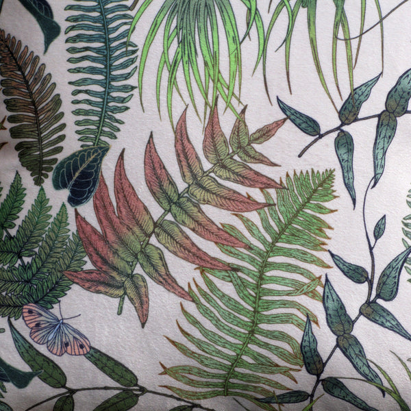 made to order Fern velvet cushion cover, cream
