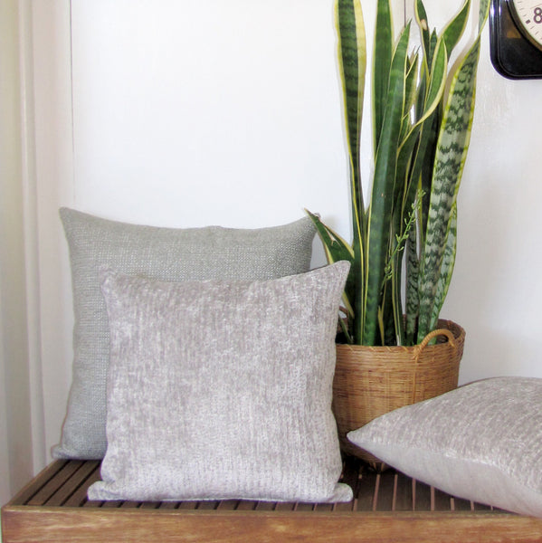 Entwine Mineral boucle cushion cover