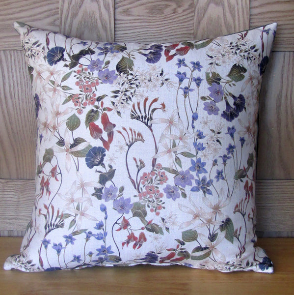 made to wildflowers cream cushion cover