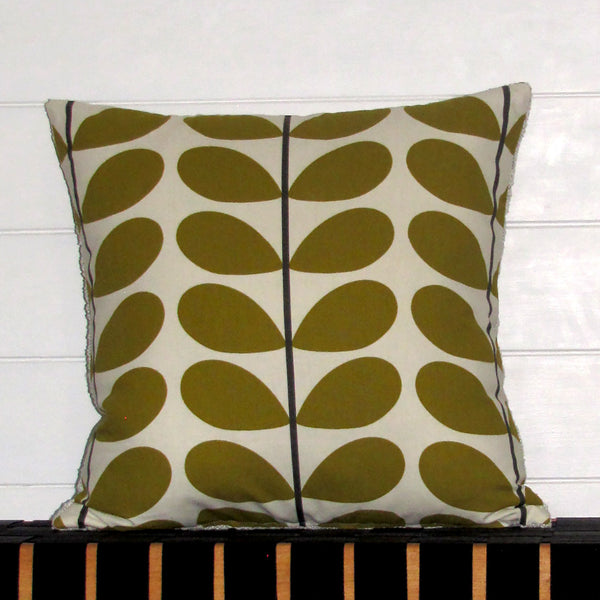 Orla Kiely Olive Stem cushion cover