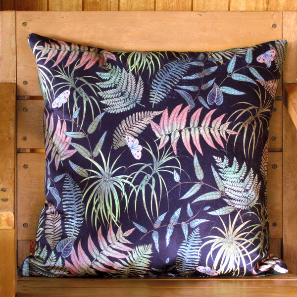 Fern velvet cushion cover
