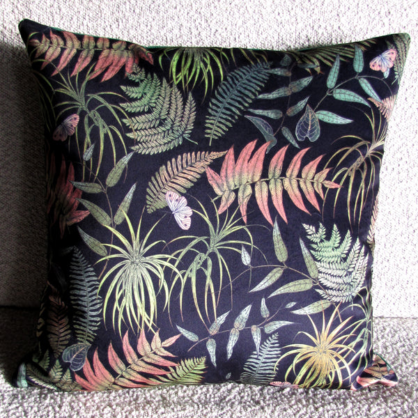 Fern velvet cushion cover