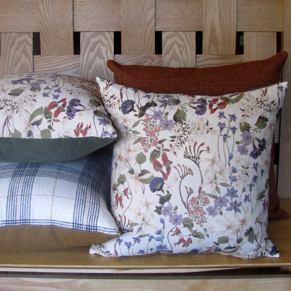 made to wildflowers cream cushion cover