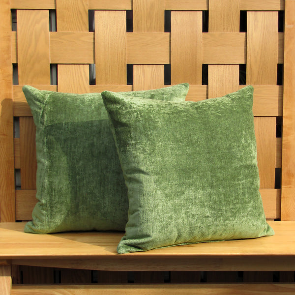 Bespoke Palm Green luxury Italian velvet cushion cover