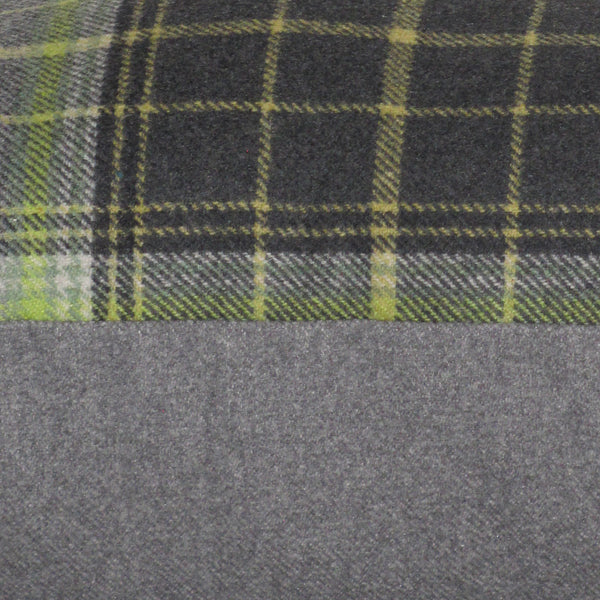 Bainbridge Lime check cushion cover