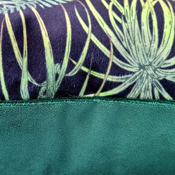 Fern velvet cushion cover