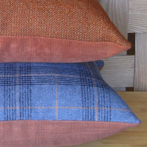 made to order Entwine Terracotta boucle cushion cover