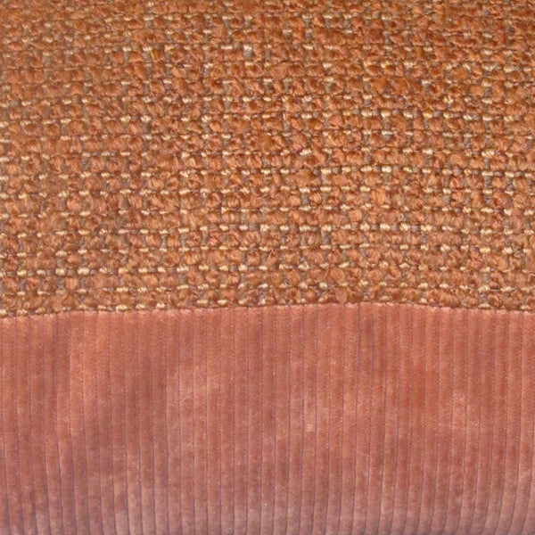 made to order Entwine Terracotta boucle cushion cover