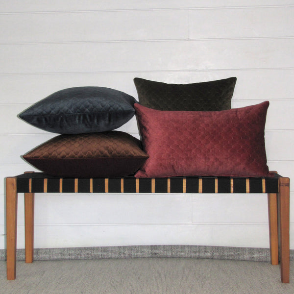 Celino Olive quilted cushion cover