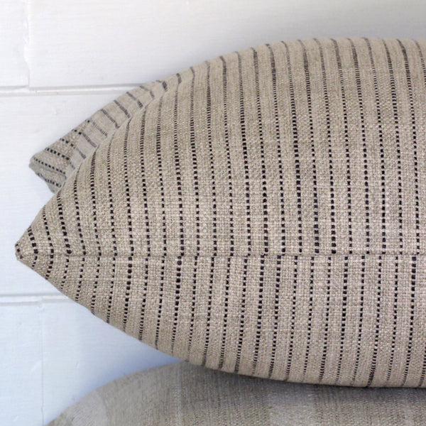 Rathlin Onyx striped cushion cover