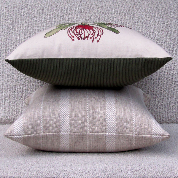 made to order waratah linen cotton cushion cover