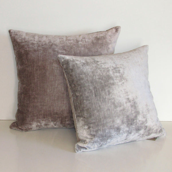 made to order Duo velvet Silver Cloud cushion cover