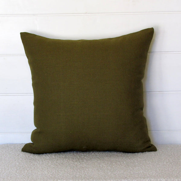 made to order Wild Chervil cushion cover, olive
