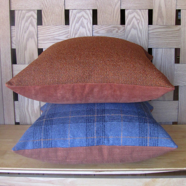 made to order Entwine Terracotta boucle cushion cover