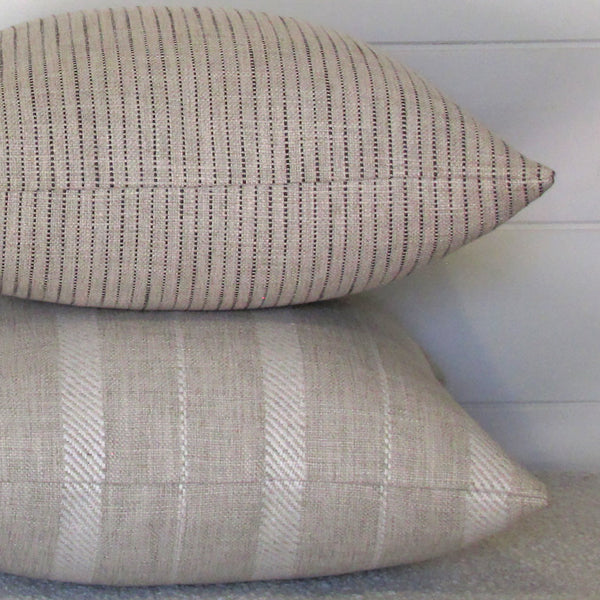 Rathlin Onyx striped cushion cover