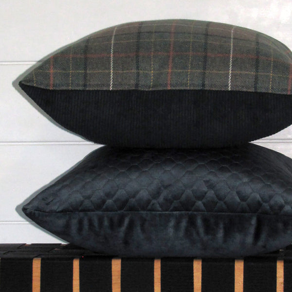 Alfriston check cushion cover