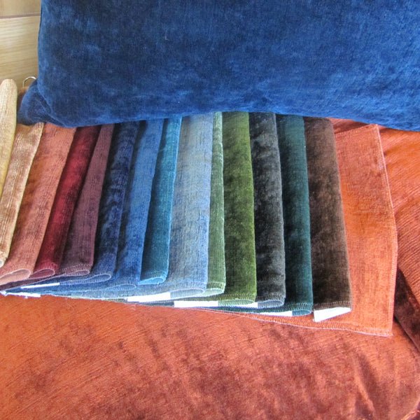 Made to order Bespoke Oxide Green luxury Italian velvet cushion cover