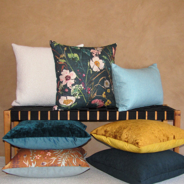 made to order Mackenzie Glacier woollen cushion cover