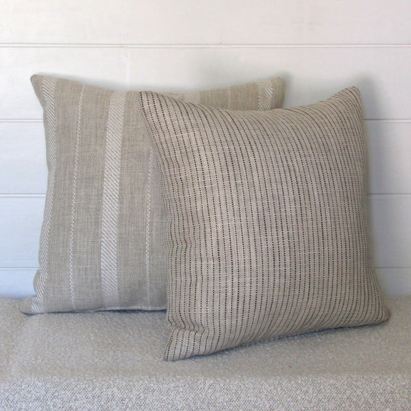 Rathlin Onyx striped cushion cover