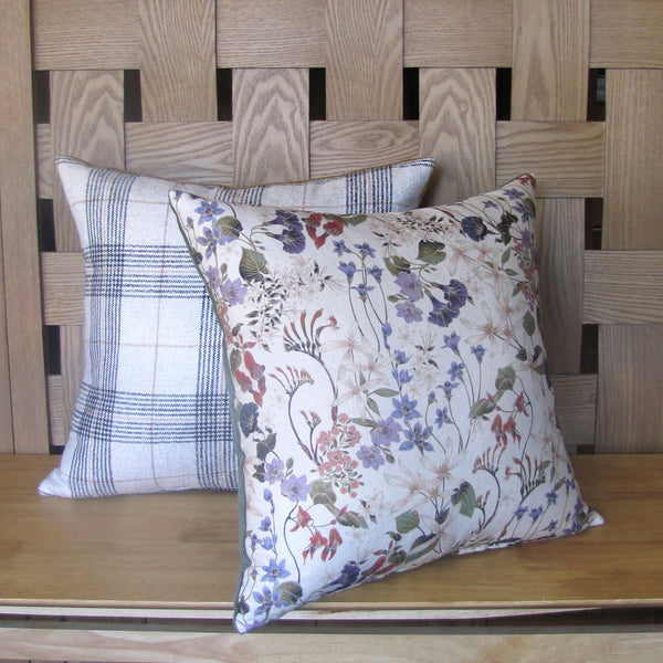 made to wildflowers cream cushion cover