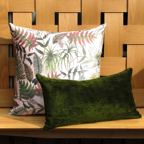 Made to order Bespoke Oxide Green luxury Italian velvet cushion cover