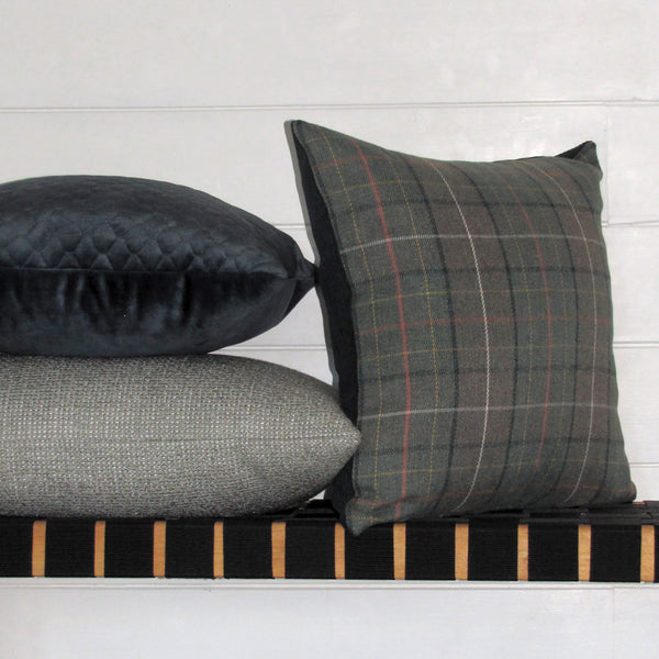 Alfriston check cushion cover
