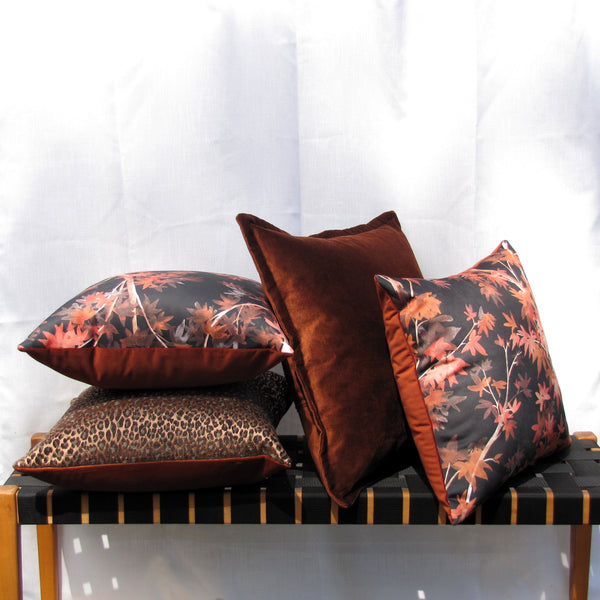made to order Aspen Maple velvet cushion cover