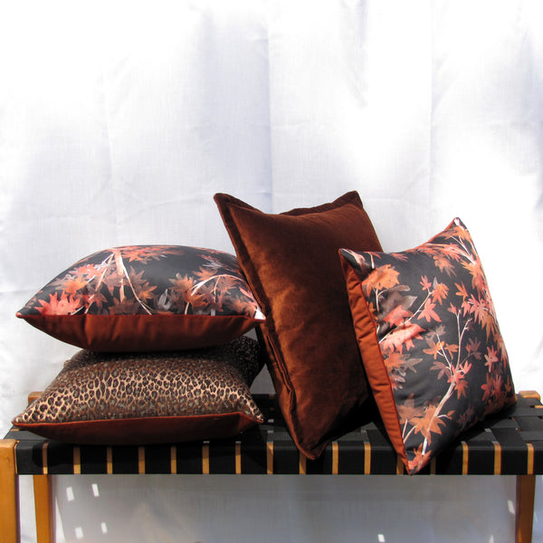 Aspen Maple velvet cushion cover