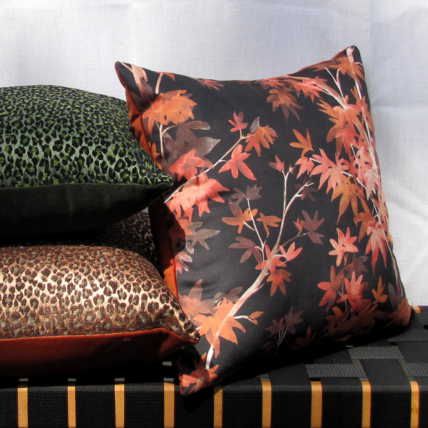 made to order Aspen Maple velvet cushion cover
