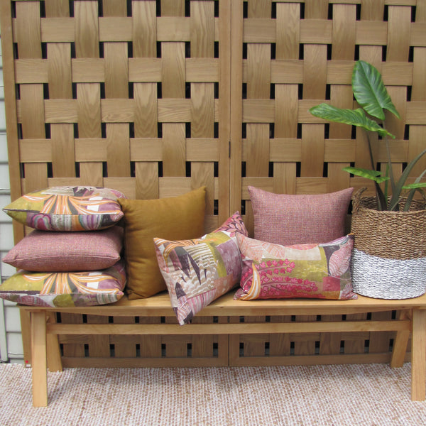 made to order Frida Dusk cushion cover, linen cotton blend