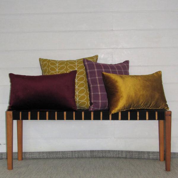 Haddington Thistle check cushion cover