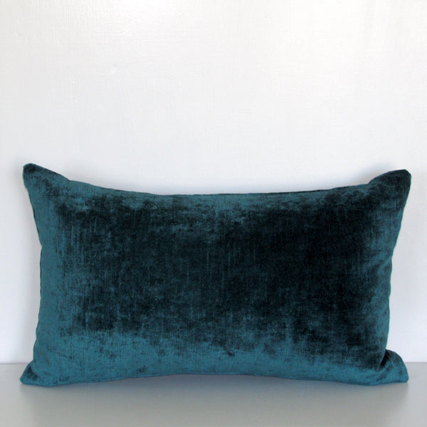 Bespoke Aquamarine luxury Italian velvet cushion cover