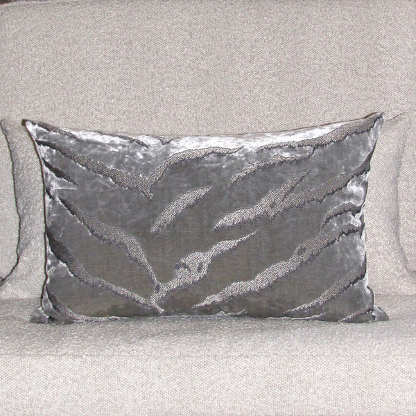 Bengal Tiger Silver Cushion Cover