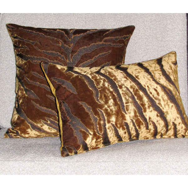 Bengal Tiger Gold Cushion Cover