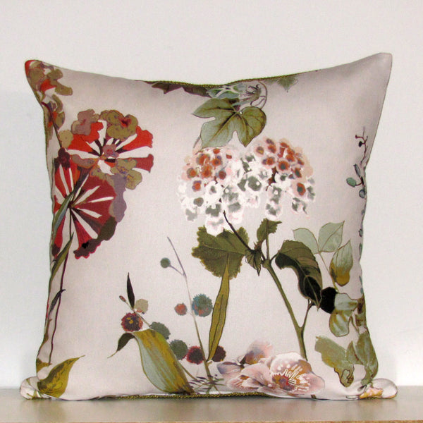 Agatha cushion cover, rose quartz with linen reverse