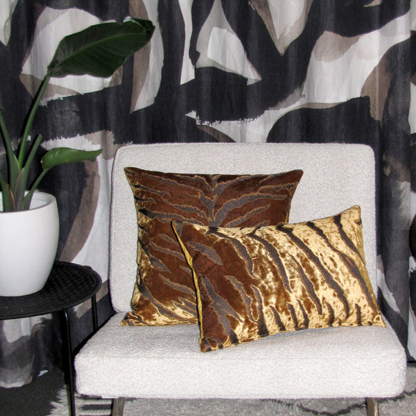 Bengal Tiger Gold Cushion Cover
