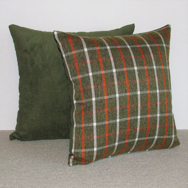 Perth check cushion cover
