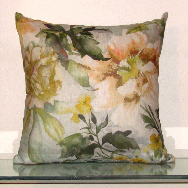 Leila linen cushion cover