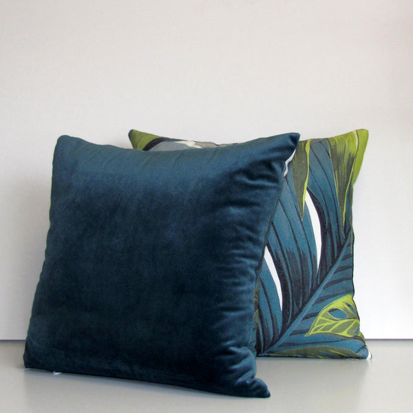 Jungle cushion cover, white