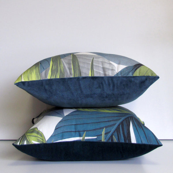 Jungle cushion cover, white